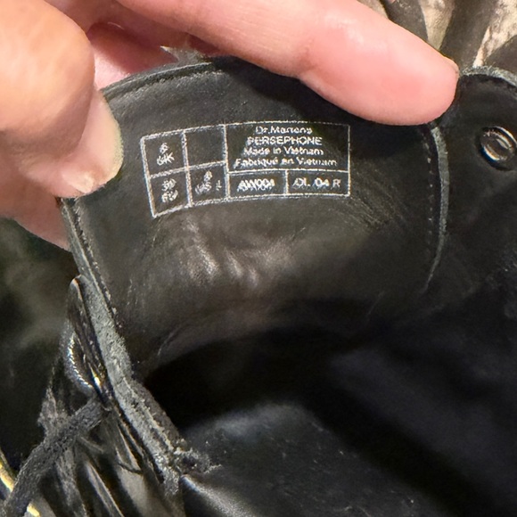 Dr. Martens‎ Persephone Black Leather Platform High Heel Boots size 8 - Picture 9 of 11